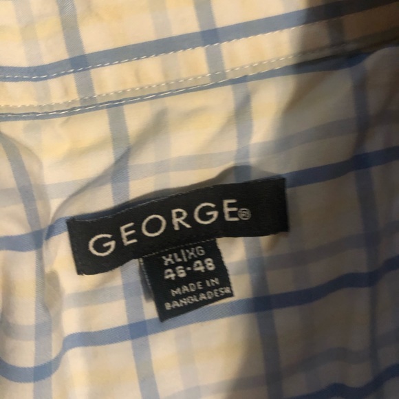 Blue and Yellow Plaid Long Sleeve Button-up - Picture 2 of 4